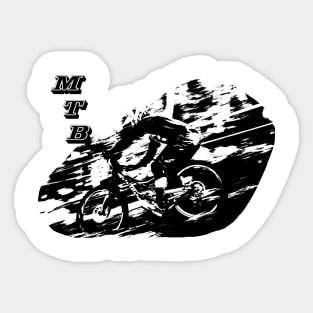 mtb downhill Sticker